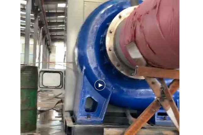 哈尔滨孟勇建筑施工管理有限公司流量5100立方大型柴油机混流泵机组测试中